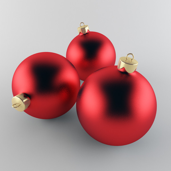 3d model christmas ball - Christmas Ball Red... by happy3D